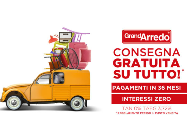 Consegna gratuita su tutto!