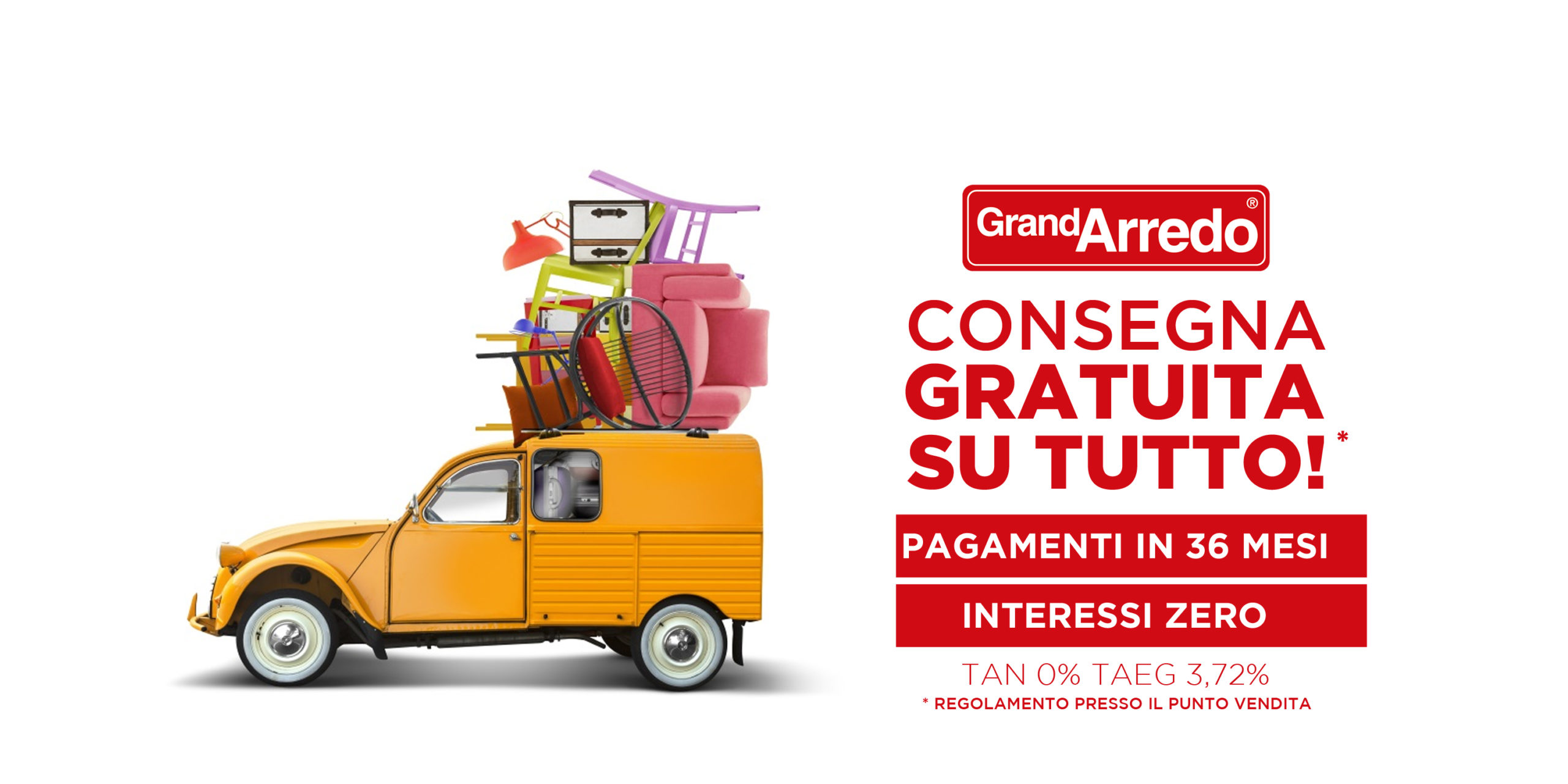 Consegna gratuita su tutto!